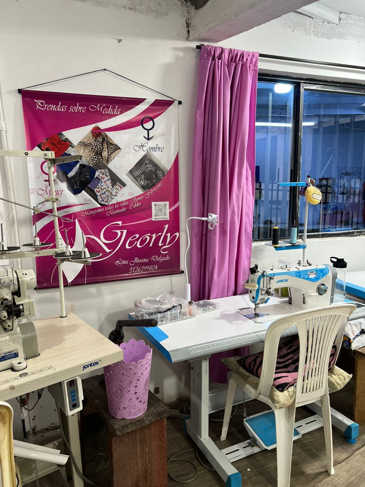 Banner del taller Georly — prendas sobre medida en Manizales